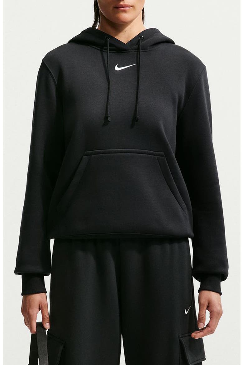 Phoenix Fleece Pullover Hoodie, Main, color, BLACK/ SAIL