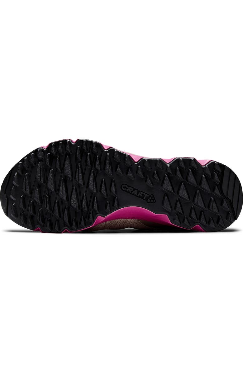 Craft Nordic Fuseknit Hydro Mid Trail Running Shoe, Alternate, color, Ecru-Roxo