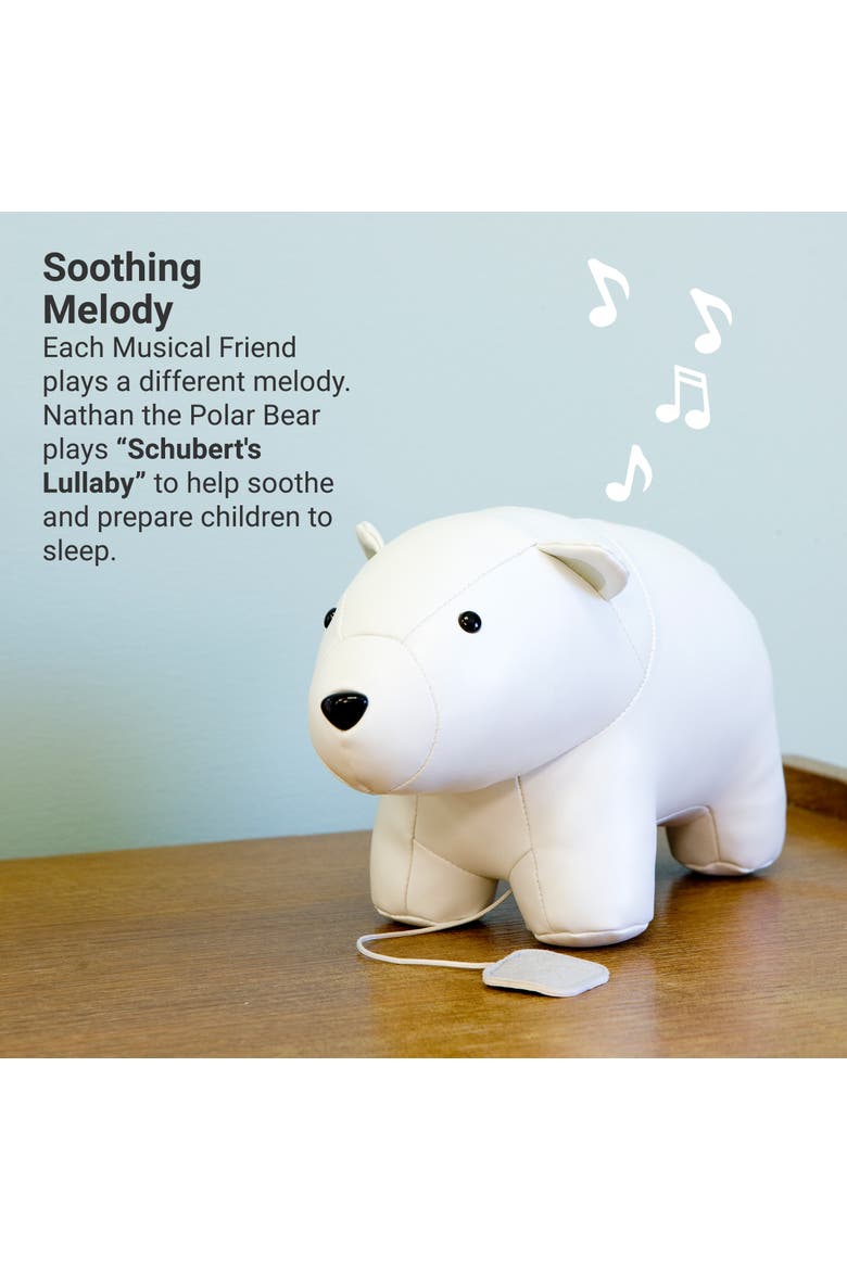 Musical Animals - Polar Bear, Plush Baby Music Box, Nursery Toy & Decor, Alternate, color, White