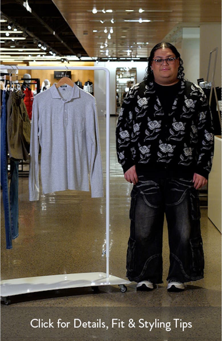 Croxley Long Sleeve Cotton & Linen Pocket Polo, sales video thumbnail