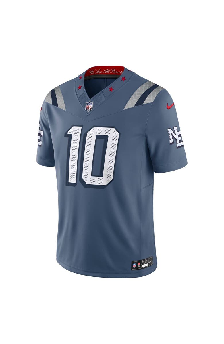 Nike Men's Nike Drake Maye Storm Blue New England Patriots 2025 Rivalries Collection Limited Jersey, Alternate, color, 