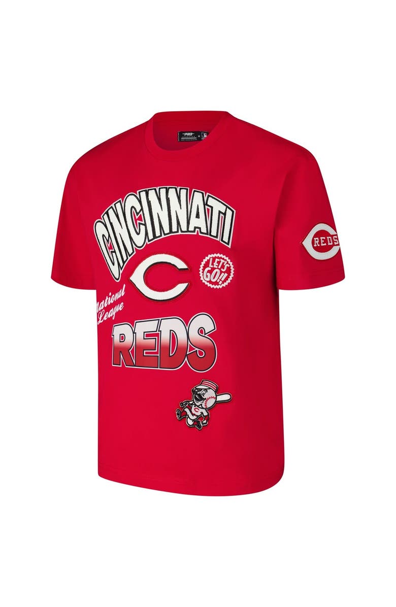 PRO STANDARD Men's Pro Standard Red Cincinnati Reds Turn It Up Dropped Shoulder T-Shirt, Alternate, color, Red