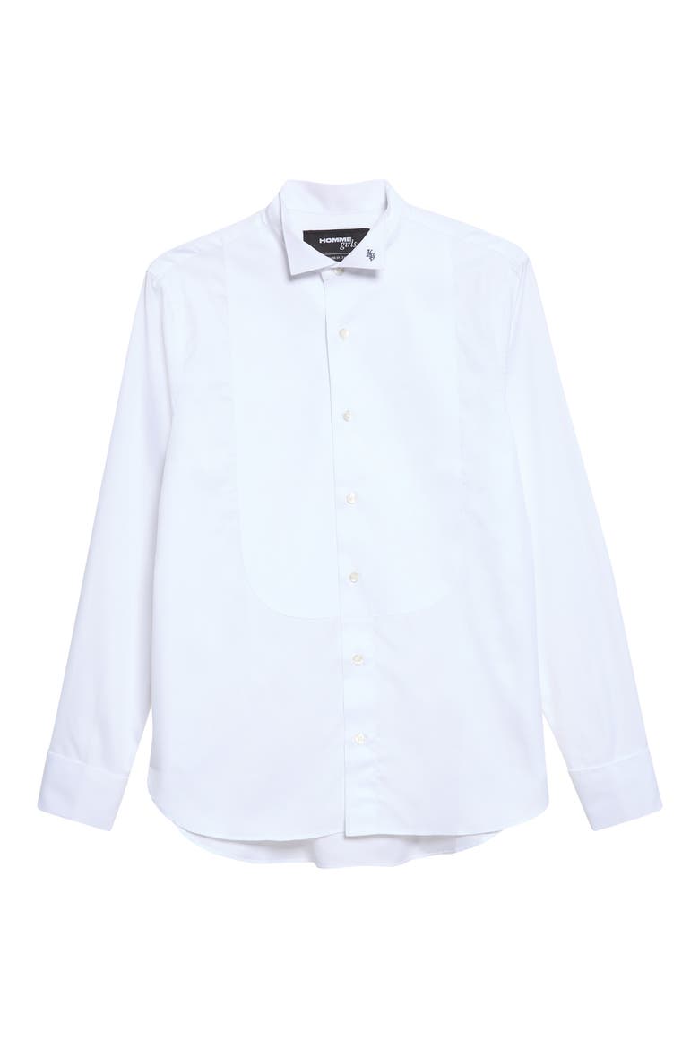Cotton Tuxedo Shirt, Main, color, WHITE
