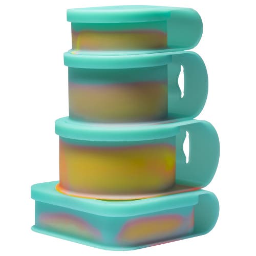 Silipint Silicone Go Go Bowls Set Of 4,10, 20, 30 Oz in Blue 