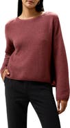 Lilysilk Relaxed Fit Drop-Shoulder Silk Cashmere Blend Sweatshirt