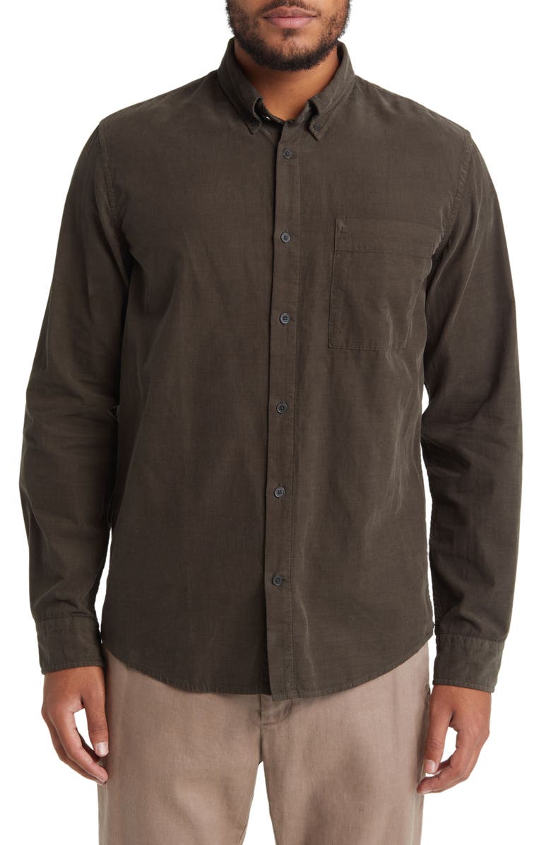 NN07 Arne 5082 Solid Button-Down Shirt, Main, color, 