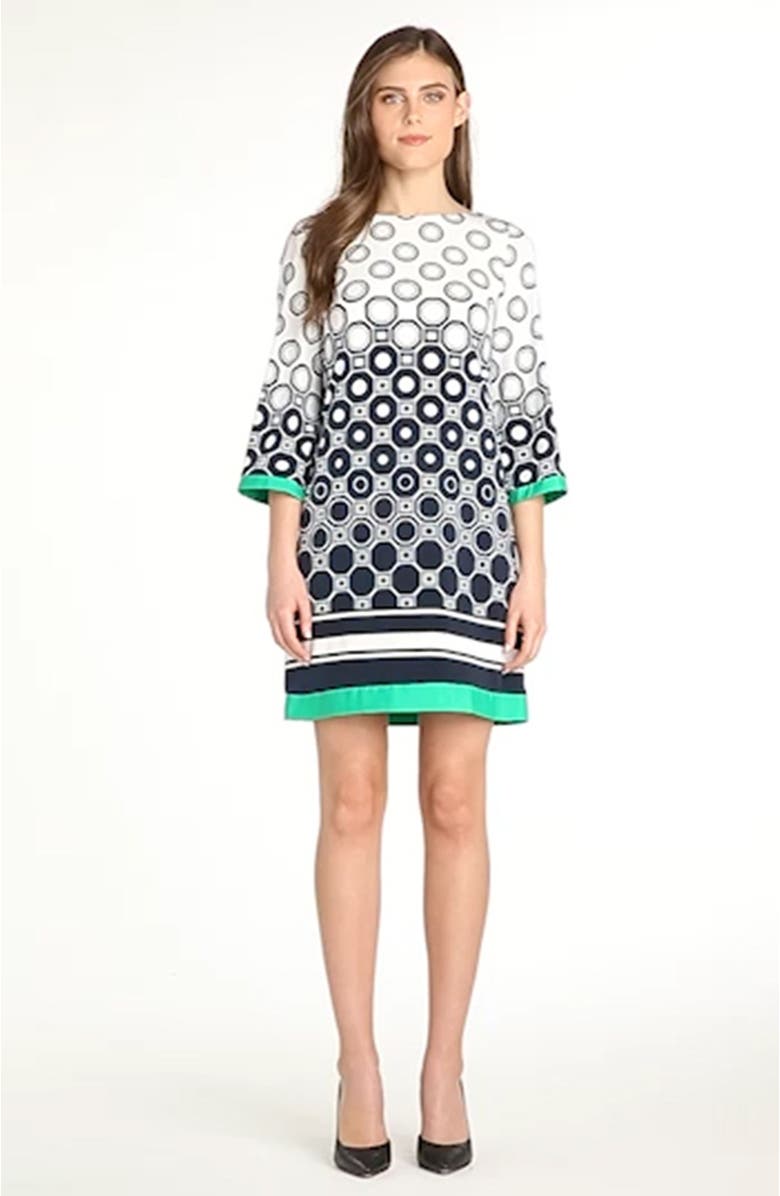 Eliza J Print Shift Dress, Alternate, color,