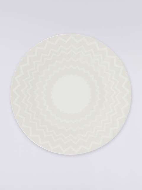 Zigzag White Charger Plate