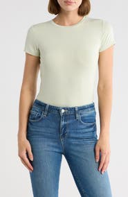 L'AGENCE Ressi Crewneck Short Sleeve T-Shirt