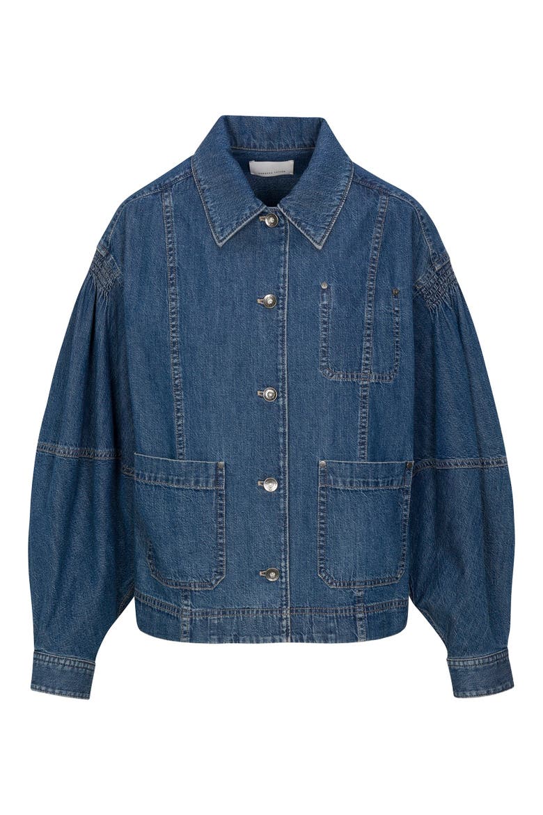 Edith Shirt Jacket, Alternate, color, Edith Indigo