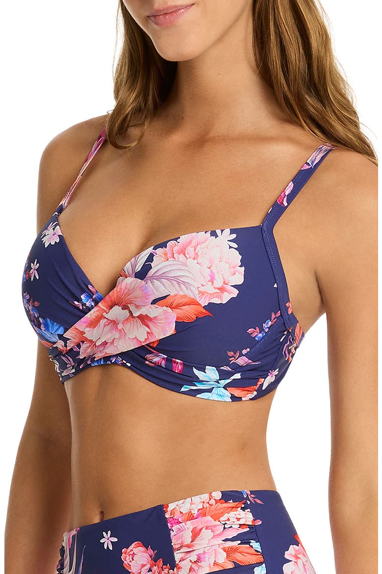 Indochine Crossover Bikini Top, Alternate, color, FRENCH NAVY