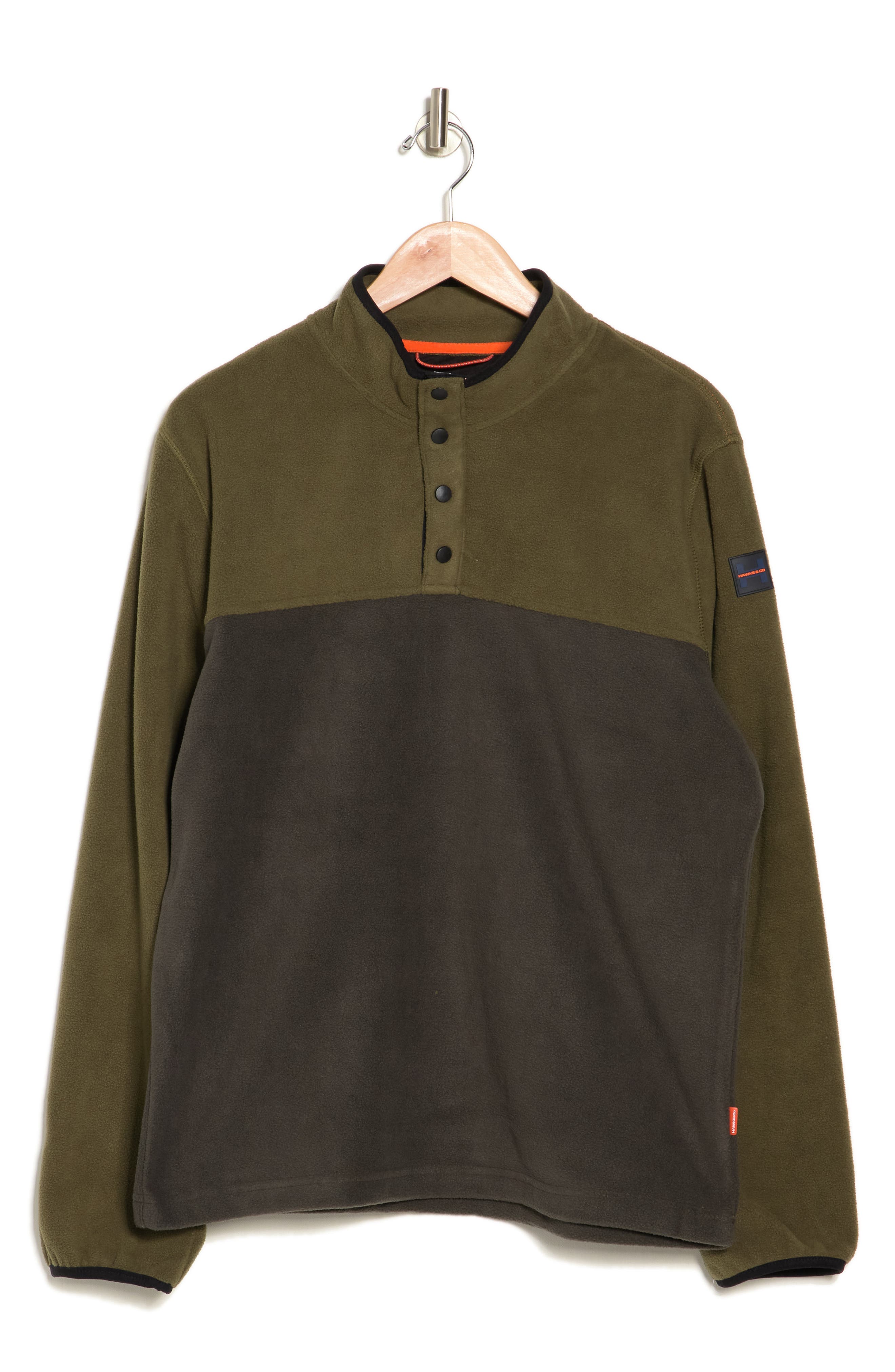 HAWKE & CO Quarter Snap Colorblock Fleece Pullover (Men) | Nordstromrack
