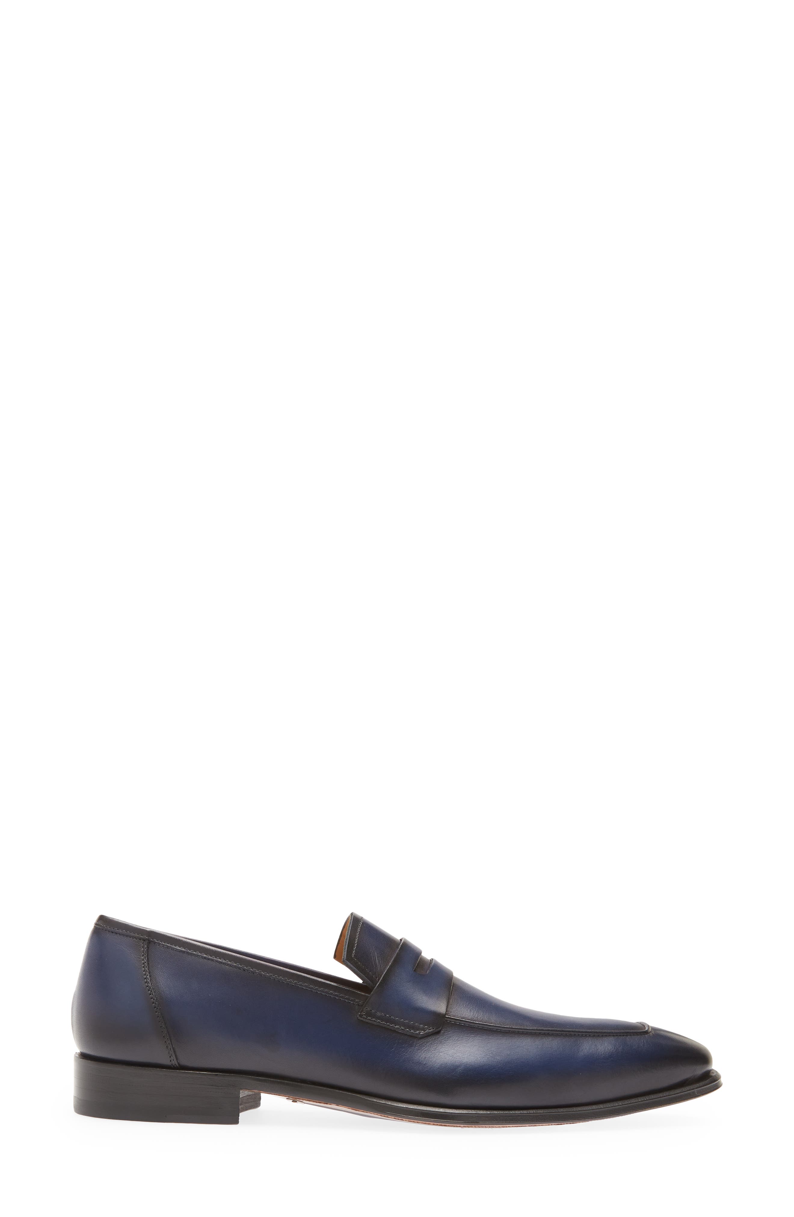 Ginza Penny Loafer, Alternate, color, BLUE