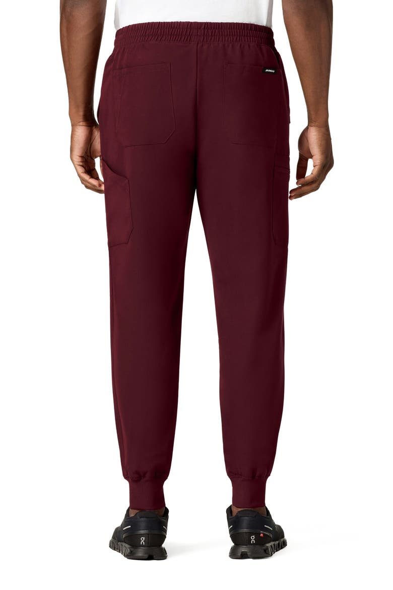 Osmo Men's 8-Pocket Classic Scrub Jogger, Alternate, color, Burgundy