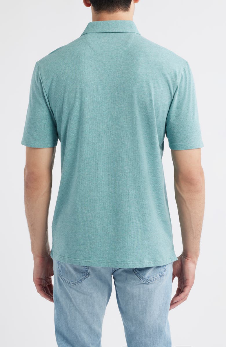 johnnie-O Heathered Original 2.0 Pocket Polo, Alternate, color, Mako