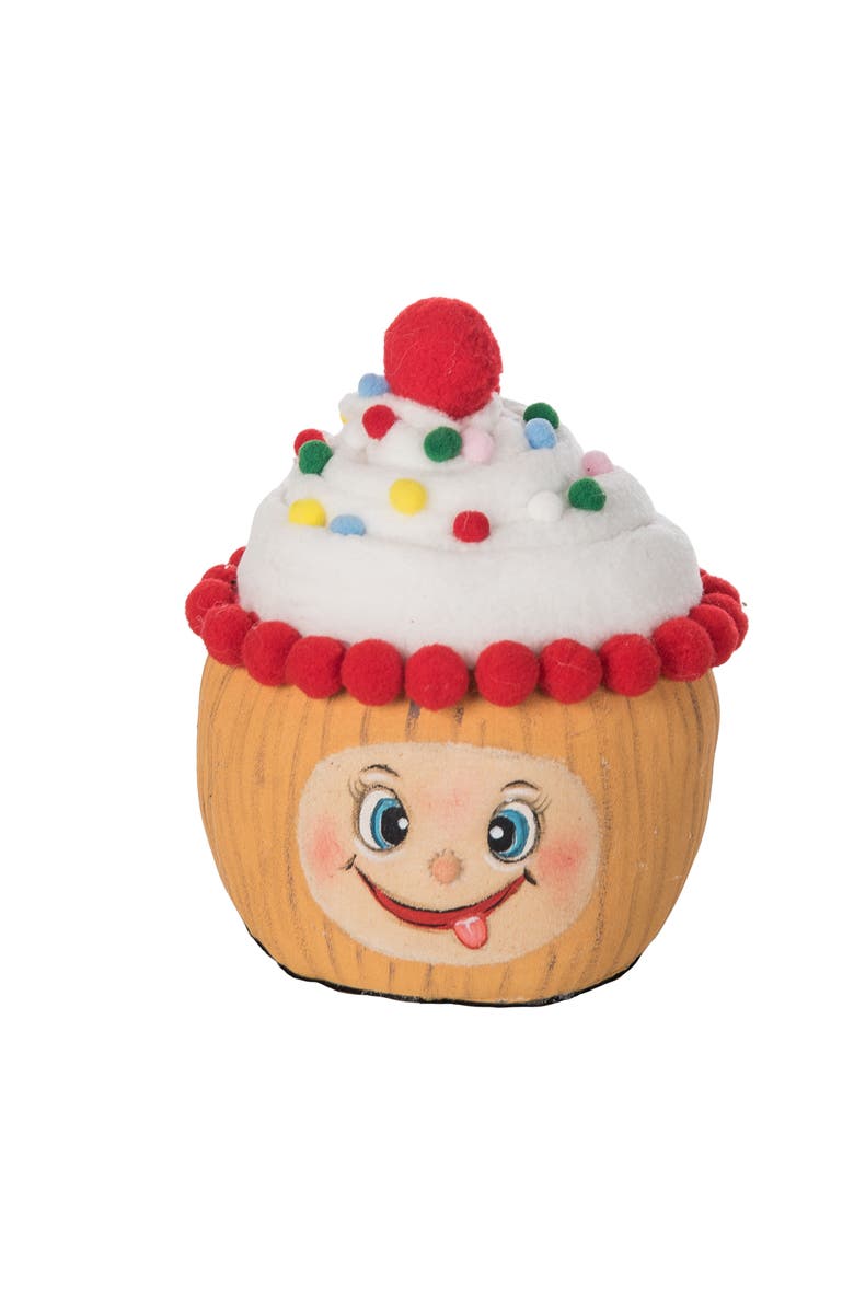 Gallerie II Clarissa Cupcake Gathered Traditions Joe Spencer's Figurine Doll 6.5", Main, color, Red