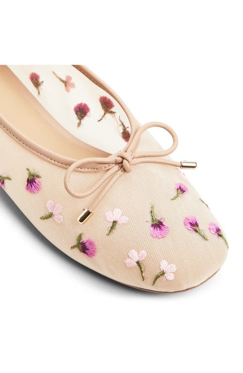 Shop Aldo Joselie Ballet Flat In Beige Multi