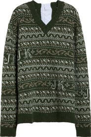 JULIE KEGELS Kair Fair Isle Wool Sweater