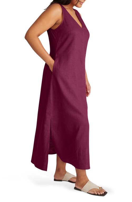 UNIVERSAL STANDARD UNIVERSAL STANDARD ISLET LINEN BLEND MAXI DRESS