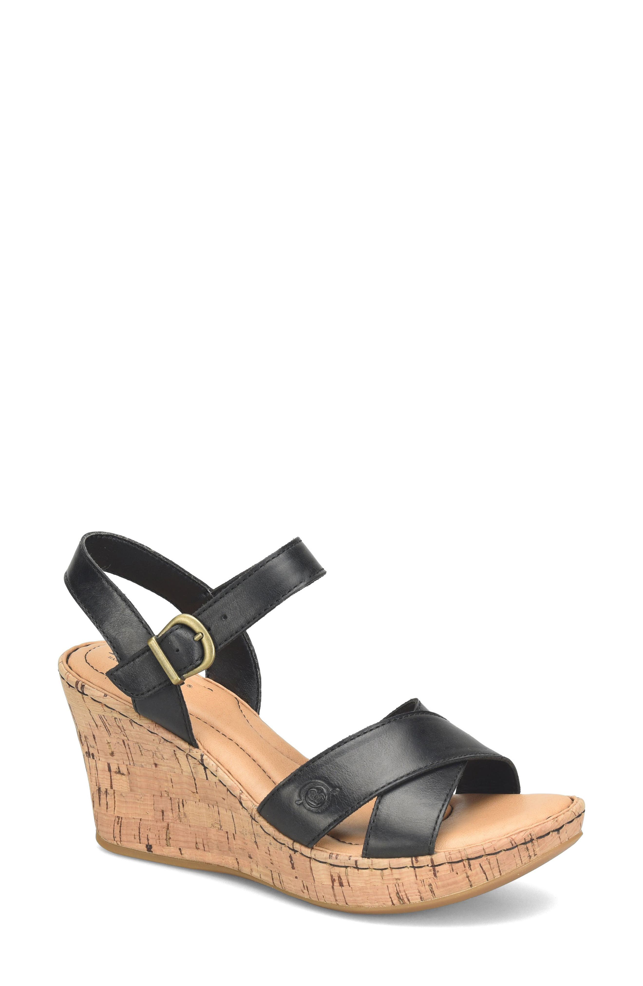 Børn Alaina Platform Wedge Sandal, Main, color, 