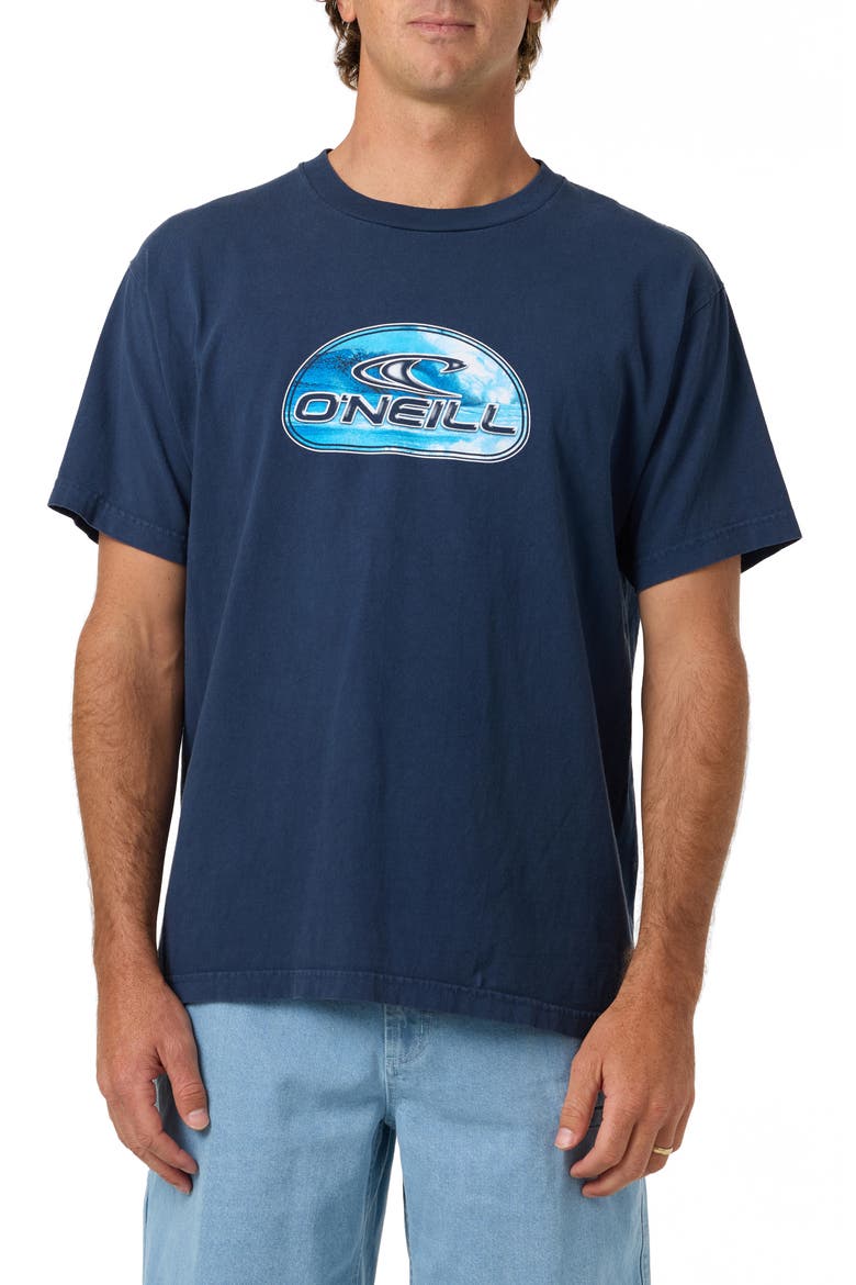 Reef Break Graphic T-Shirt, Main, color, NAVY