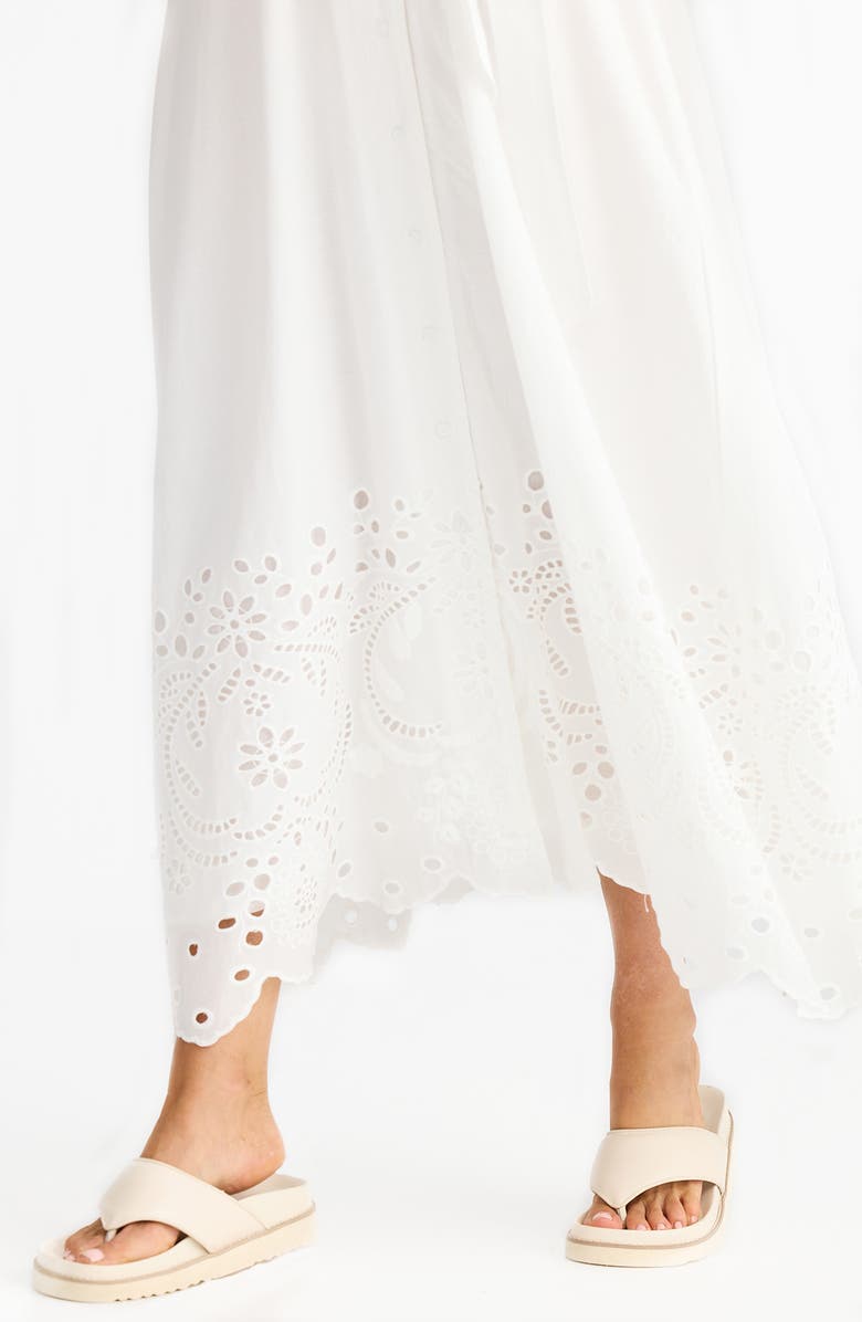 Brave+True Versailles Cutwork Maxi Shirtdress, Alternate, color, 