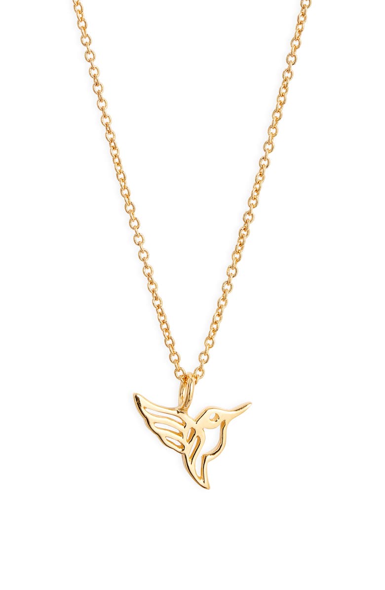 Kiara by Ki-ele Hummingbird Pendant Necklace, Main, color,