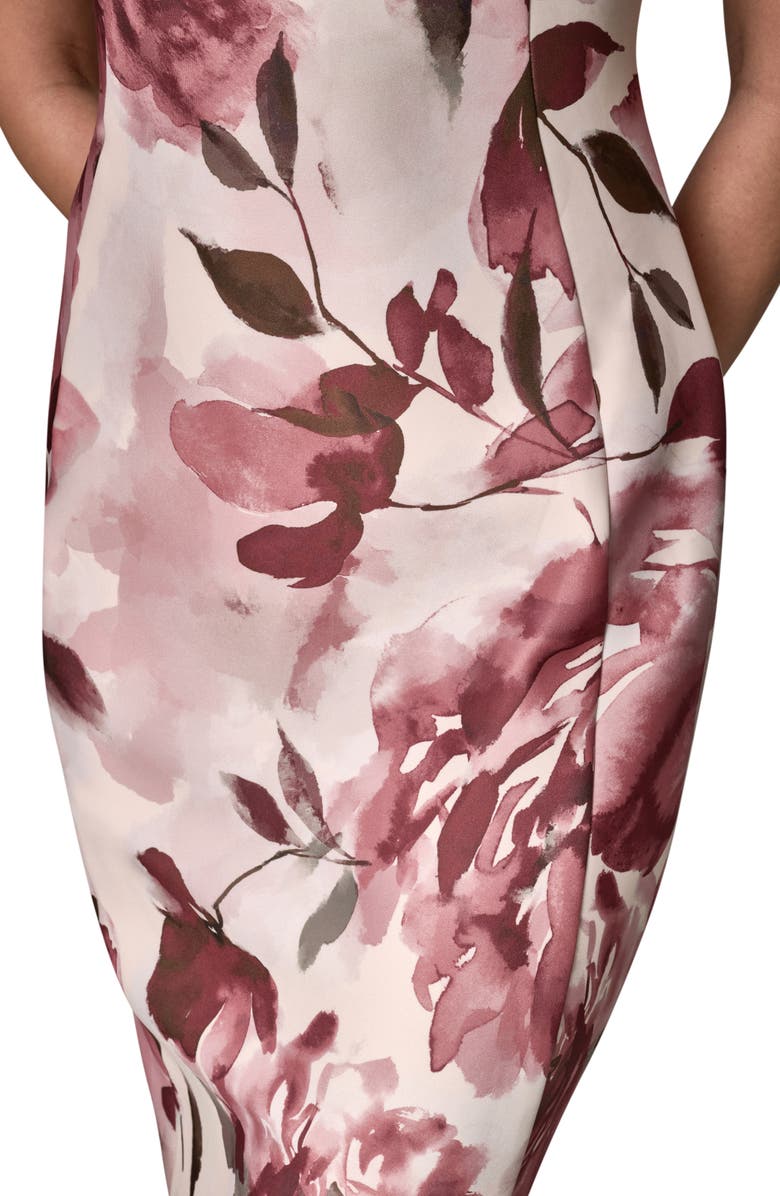 Donna Karan New York Floral Print Sleeveless Sheath Dress, Alternate, color,