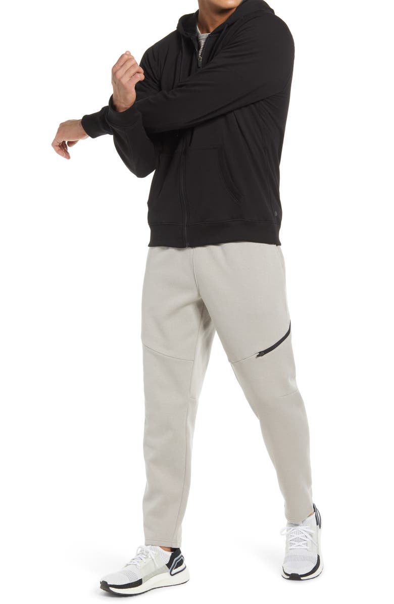 Zella Z Fleece Zip Hoodie, Alternate, color,