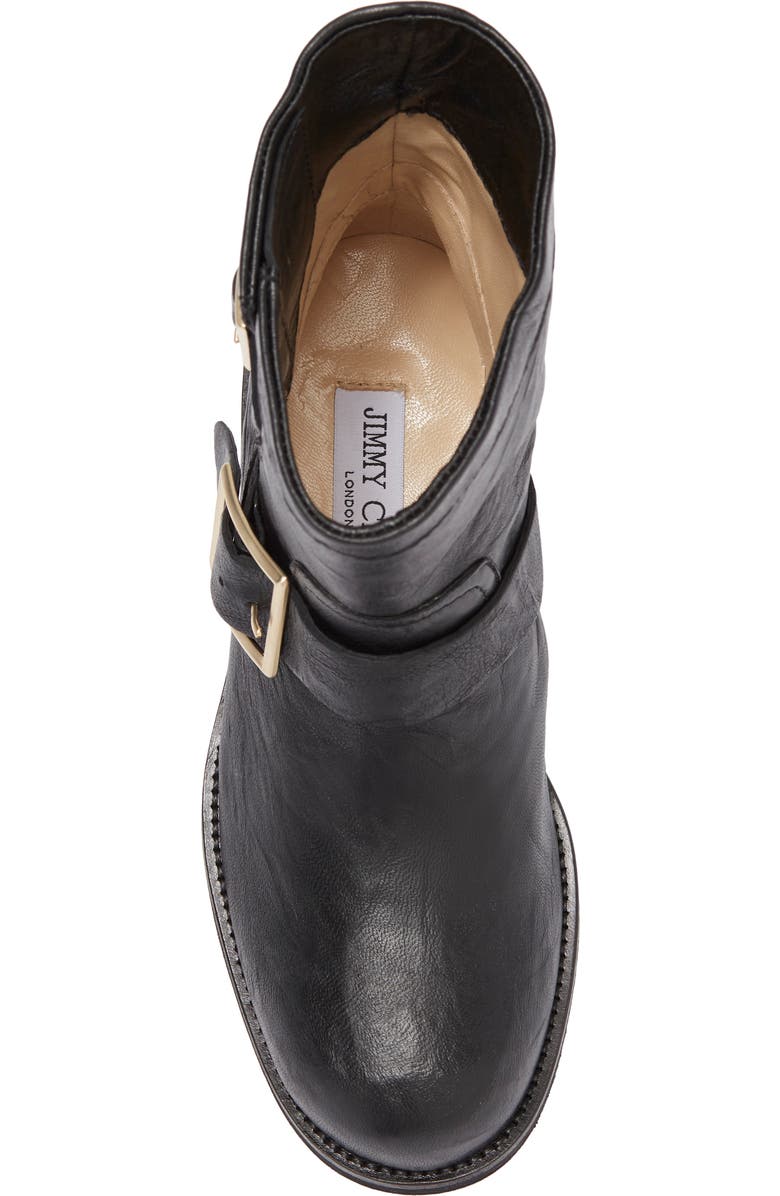 Jimmy Choo Buckle Biker Boot, Alternate, color,