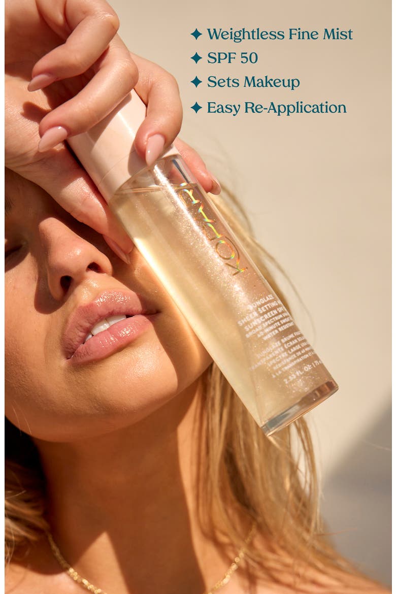 Sunglaze Sheer Setting Mist Sunscreen SPF 50 Duo $68 Value, Alternate, color, NO COLOR