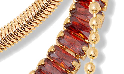 Brook & York Priya Birthstone Tennis Bracelet In Gold January