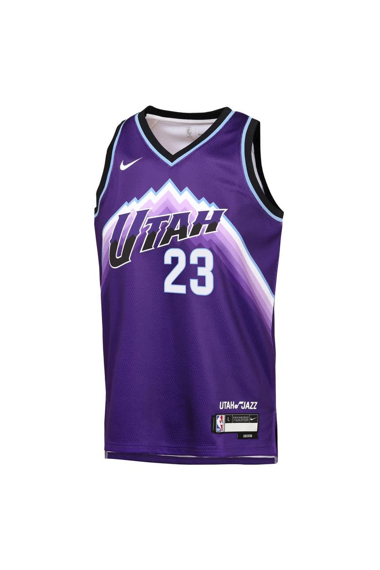 Youth Nike Lauri Markkanen Purple Utah Jazz Icon Edition Swingman Jersey, Alternate, color, Purple