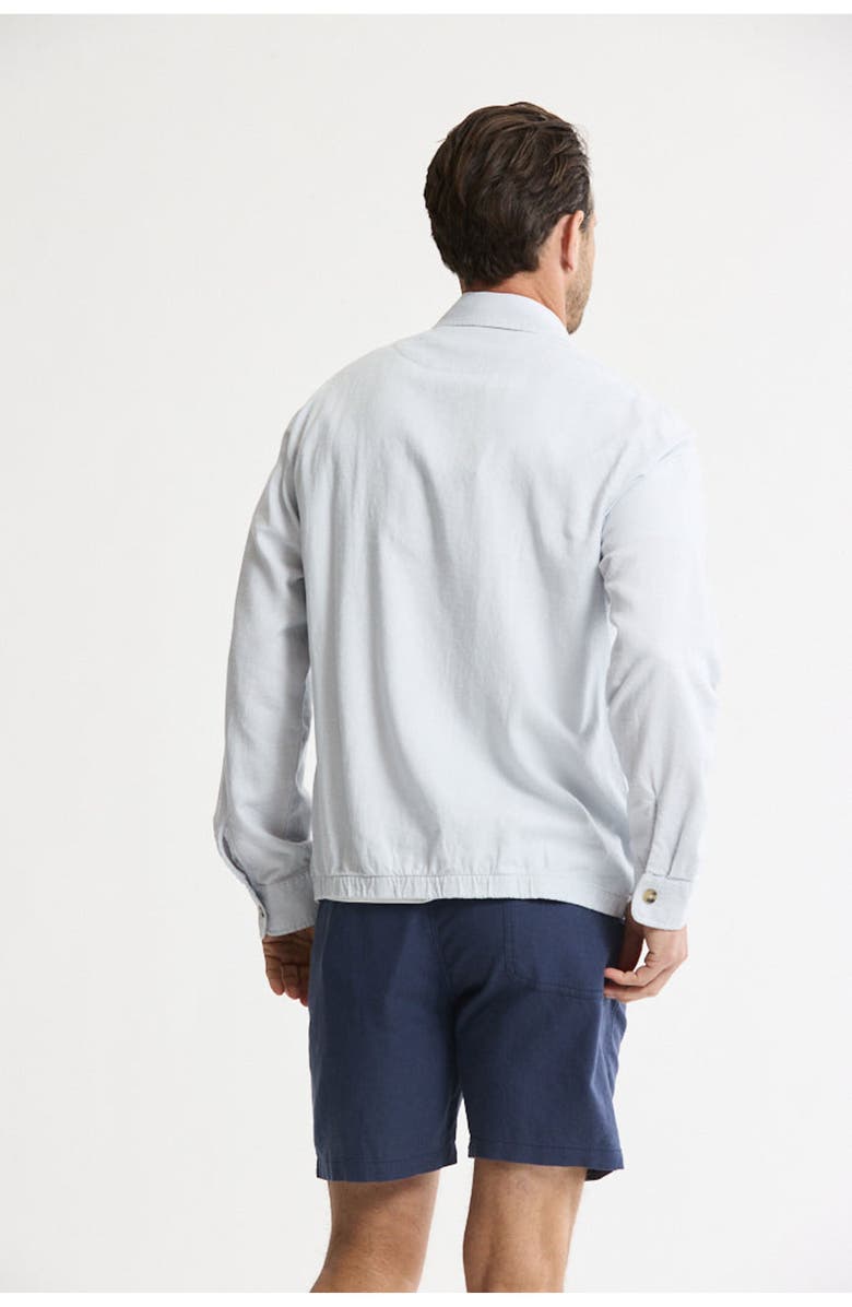 JACHS Linen Blend Zip Up Jacket, Alternate, color, Light Grey