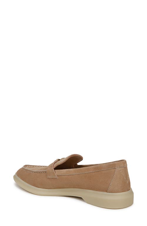 Veronica Beard Ailey Suede Medallion Slip-on Loafers In Sand