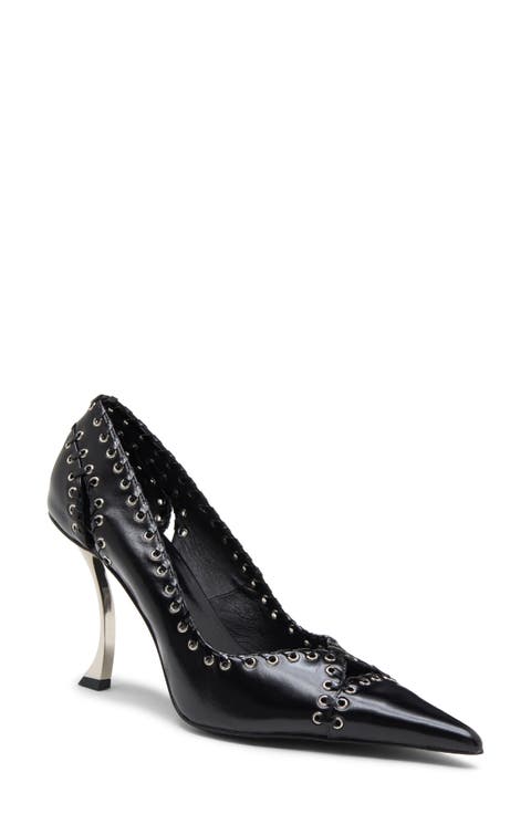 Fix Me Pointed Cap Toe Pump