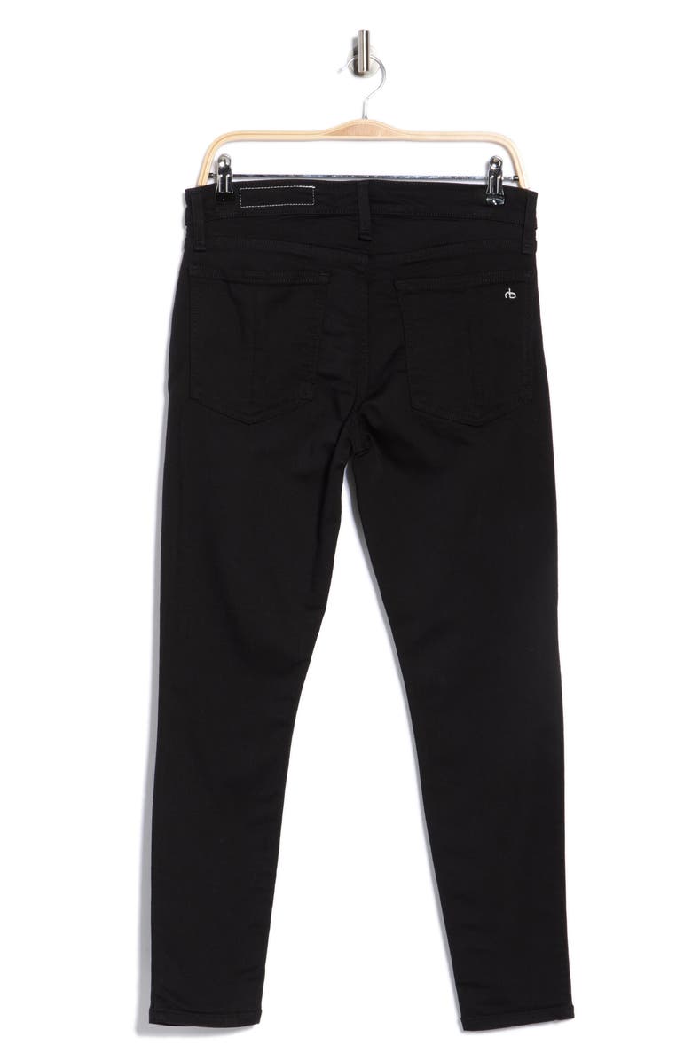 rag & bone Carrie Mid Rise Ankle Skinny Jeans, Alternate, color, Black