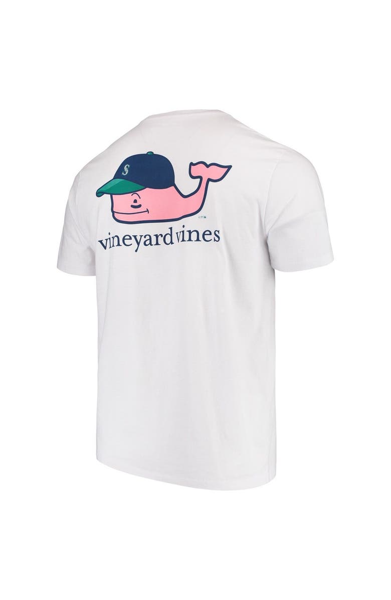 vineyard vines Men's Vineyard Vines White Seattle Mariners Baseball Cap T-Shirt, Alternate, color, 