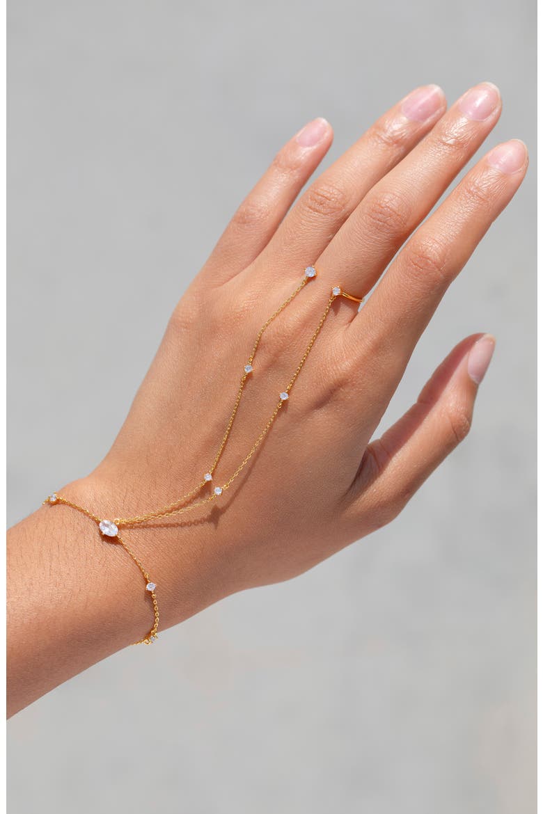 Kailua Hand Chain, Alternate, color, GOLD