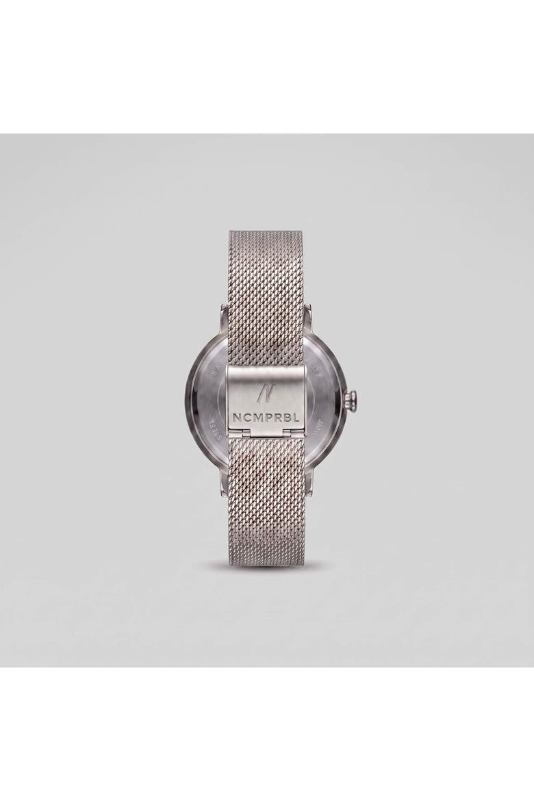 Advance Hushed Silver Mesh Bracelet Quartz Watch, 36MM, Alternate, color, Hushed Silver