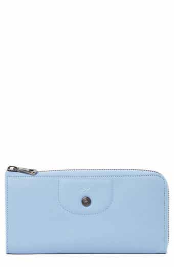 Longchamp Leather 3/4 Zip Wallet