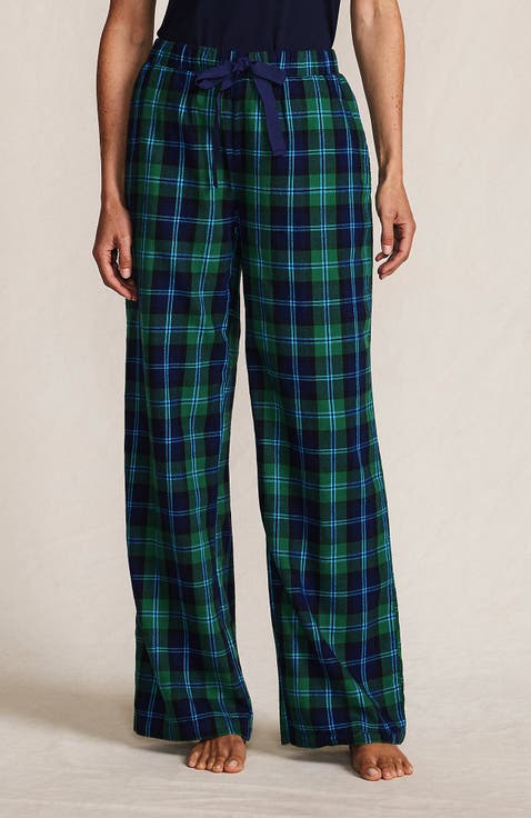 Print Flannel Pajama Pants