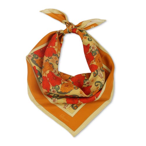 Henelle Silk Bandana In Bloom