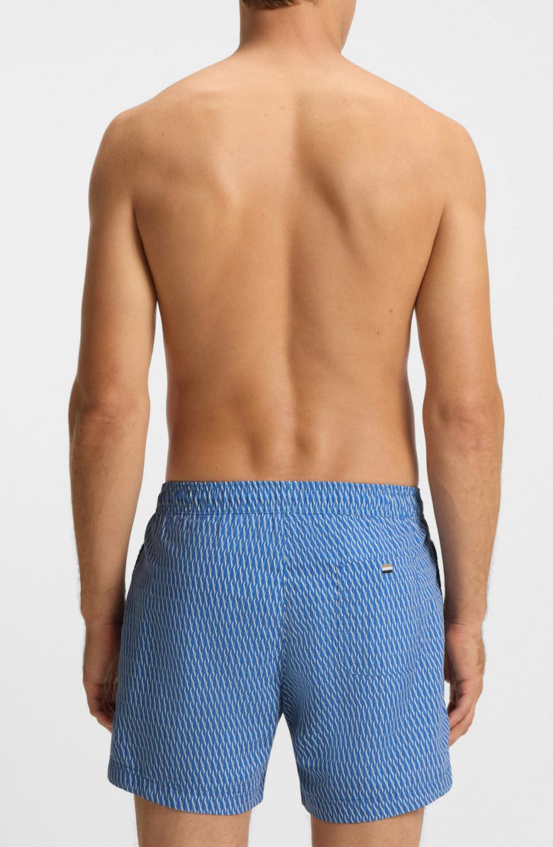 BOSS Vibe Swim Trunks, Alternate, color, Blue
