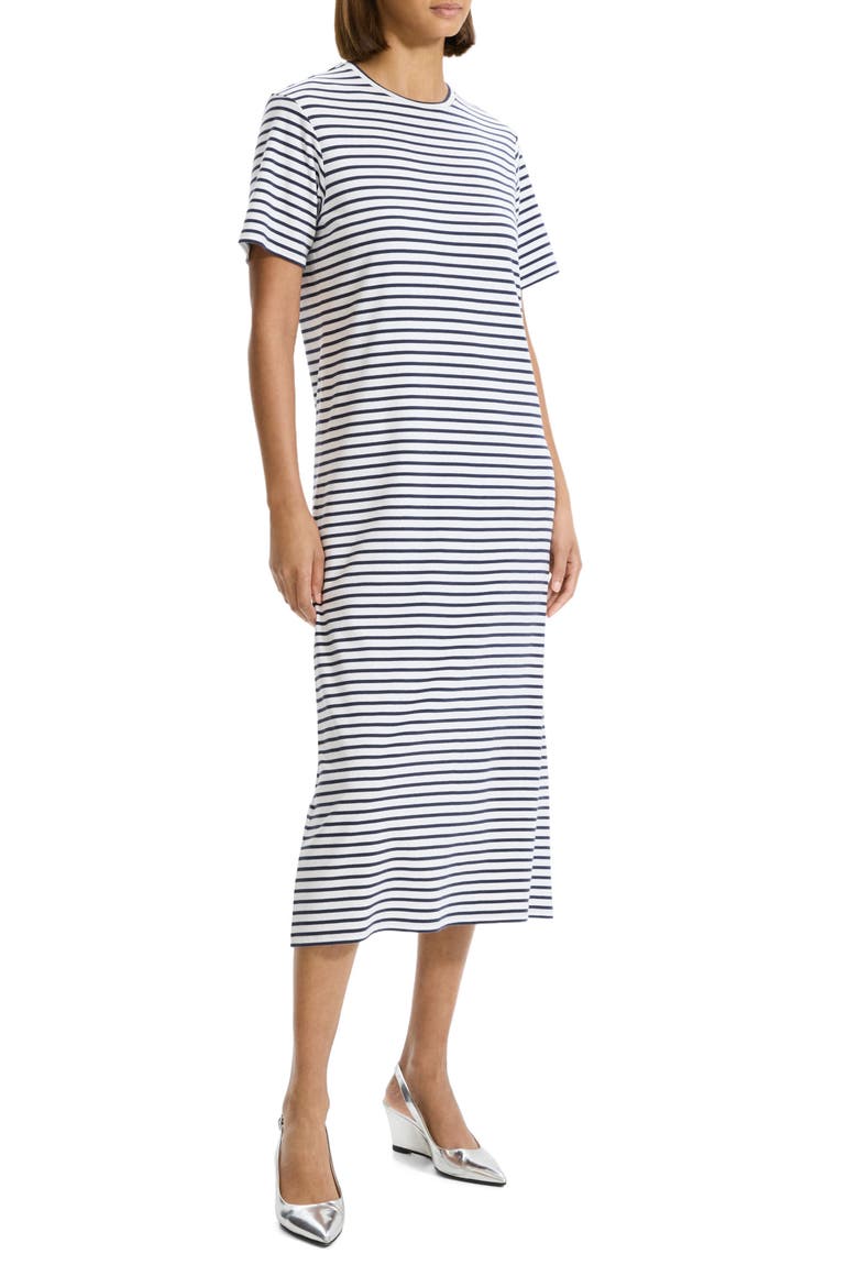 Clint Stripe Cotton T-Shirt Dress, Alternate, color, NAVY MULTI