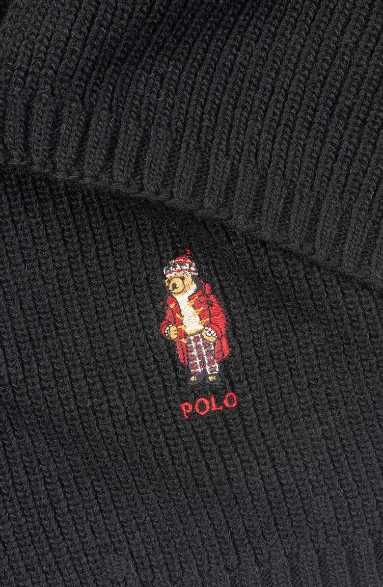 Polo Ralph Lauren Holiday Bear Scarf, Alternate, color, 