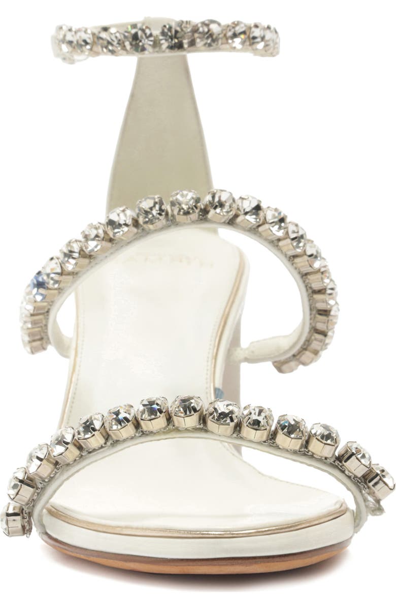 Alexandre Birman Alexa Crystal Strap Sandal, Alternate, color, White