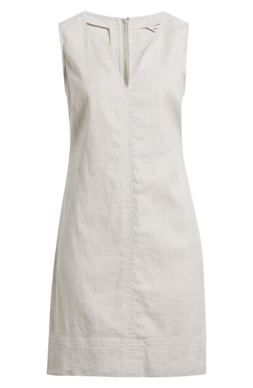 Tommy Bahama Palm-a-dora Split Neck Bay Shift Dress In Natural