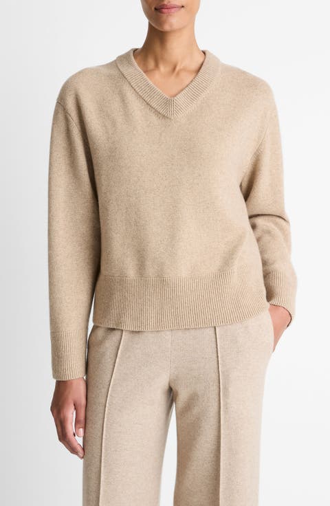 Wool & Cashmere V-Neck Sweater