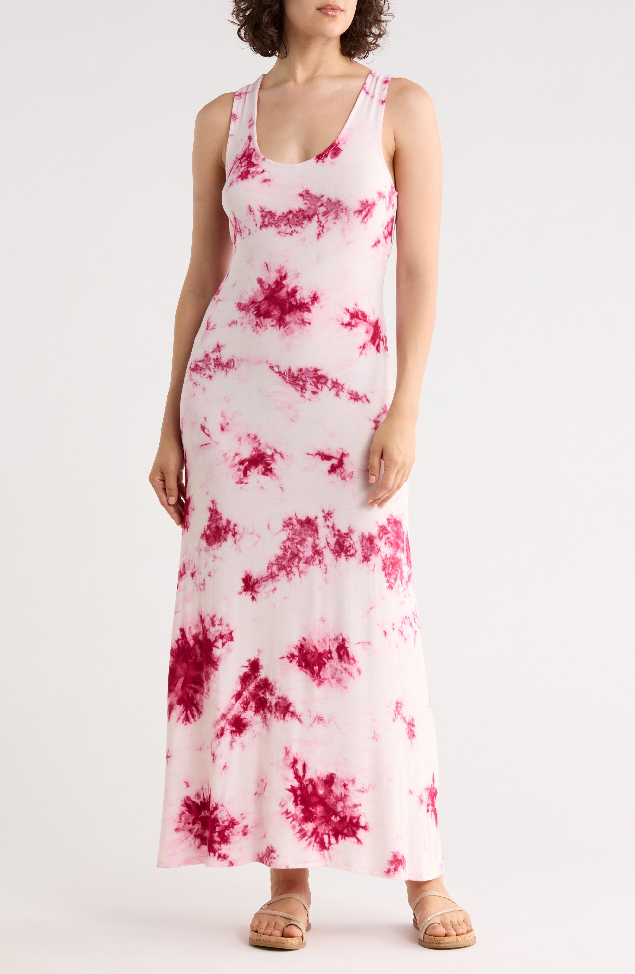 WEST K Solid Racerback Maxi Dress